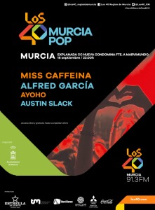 Miss Caffena y Alfred Garca, en LOS40 Murcia Pop, la vspera de la Romera