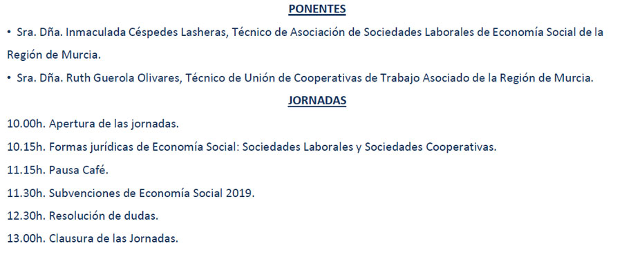 Jornada Economía Social en Águilas