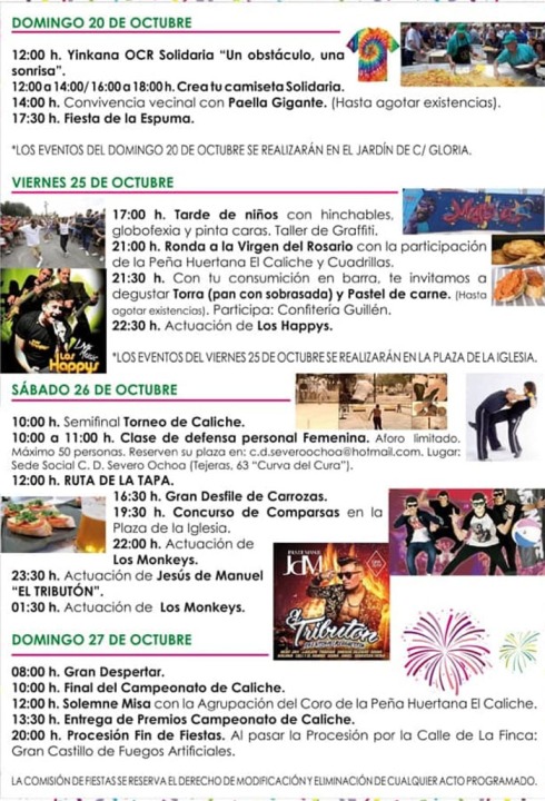 Fiestas Patronales de Los Garres 2019