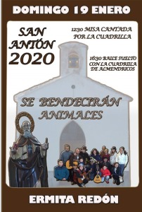 Romera de Almendricos 2020 en honor a San Antn