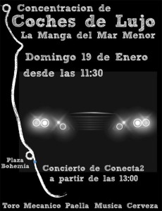 Exposicin coches de lujo en La Manga