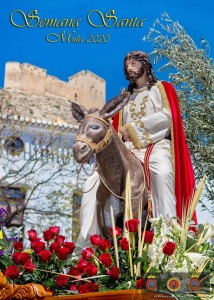 Cartel Semana Santa de Mula 2020. Imagen de Jess Triunfante obra del escultor Jos Mara Molina Palazn de Blanca