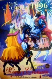 1996. Cartel de las Fiestas de Moros y Cristianos de Murcia.  