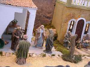 Mara visita a su prima Santa Isabel (3). Beln Municipal de Murcia