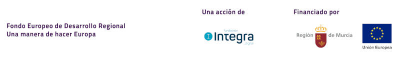 Logos Fundación Integra, Región de Murcia y Unión Europea