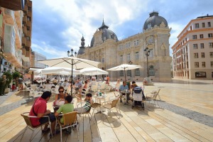 Paseo plaza del ayuntamiento. Cartagena 