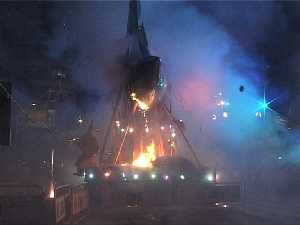 Entierro de la Sardina 2003 - quema