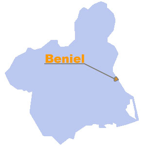 Mapa de situaci�n de Beniel. Regi�n de Murcia Digital
