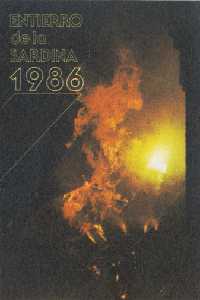 Entierro de la Sardina 1986, portada del libro