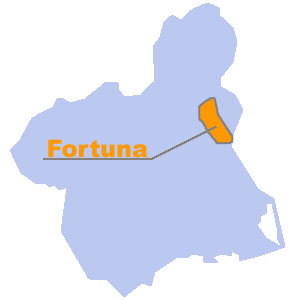 Mapa de situacin de Fortuna. Regin de Murcia Digital