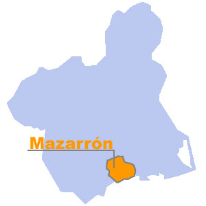 Mapa de situaci�n de Mazarr�n. Regi�n de Murcia Digital