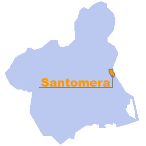 Mapa de situacin de Santomera. Regin de Murcia Digital