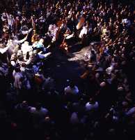 Parlamento entre el Rey Cristiano y el Sultn Moro, Simulacro de Combate, Bao de la Cruz y Bendicin de las Aguas (Moros y Cristianos - Fiestas de la Stma. y Vera Cruz - Caravaca de la Cruz) 