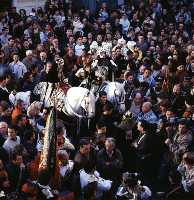 Parlamento entre el Rey Cristiano y el Sultn Moro, Simulacro de Combate, Bao de la Cruz y Bendicin de las Aguas (Moros y Cristianos - Fiestas de la Stma. y Vera Cruz - Caravaca de la Cruz) 