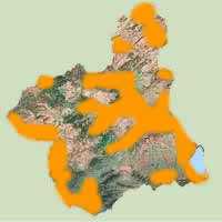 Distribución de Culebrilla Ciega en la Región de Murcia
