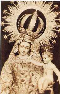 Antigua imagen de la Virgen del Rosario, patrona de Bullas