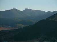 Panormica del Pico de la Selva, en el centro