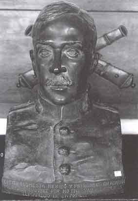Busto de Diego FLomesta Moya en la Academia de Artillera de Segovia. 