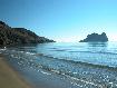 Playa de guilas con la isla del Fraile al fondo