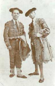 Pedro Flores y Garay ataviados para una corrida de Toros de José Gutiérrez Solana