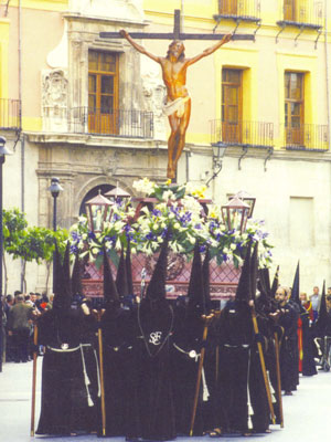 Cristo de la Fe por la Cofradía de la Fe en el Sábado de Pasión