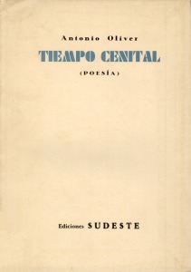 Portada de Tiempo Cenital [Antonio Oliver]