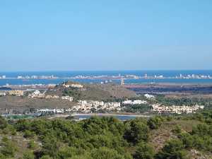 Vista de la laguna del Mar Menor desde el Monte de las Cenizas