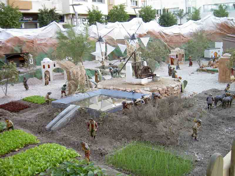 Belenes- Beln Plaza de Espaa de San Javier  Escena agrcola. 