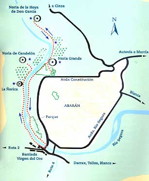 Mapa Las Norias de Abarn