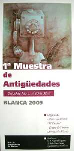 Cartel Muestra de Antigedades - Alvaro Pea