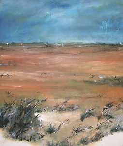 Campo de Cartagena (Oleo s/Tablilla) Alvaro Pe�a