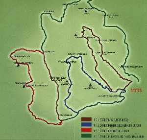 Plano de senderos de pequeo recorrido