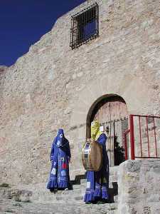 Tamboristas en el Castillo de Moratalla 