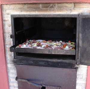  Introduccin del asado en el horno de lea 