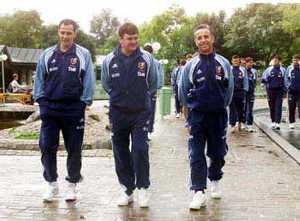  Camacho junto a sus colaboradores en la Seleccin 