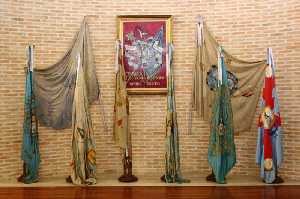  Banderas de la fiestas patronales [Yecla_Museo Mariano Virgen del Castillo]