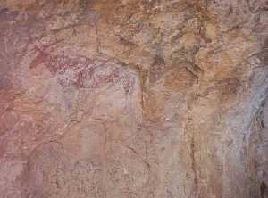  Pintura rupestre de Caaica del Calar [Moratalla_Historia]
