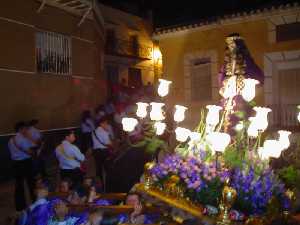 Nazareno por las estrechas calles de Villanueva [Villanueva del Segura_Semana Santa] 