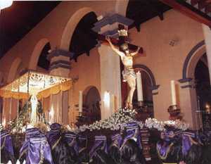 La Procesin del Silencio en la Iglesia de Santiago [Totana_Fiestas_Semana Santa]