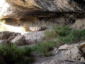 Vista general de la Cueva Negra de Fortuna 