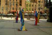 Esculturas del Quijote en el Parque de las Naciones de Nueva York  [Crist�bal Gabarr�n]