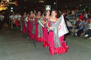 Damas del Ampurdán desfilando [Santomera_Fiestas Moros] 