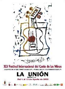 Cartel del XLV Festival del Cante de las Minas 2005