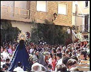 Emocionante encuentro de la Virgen y el Cristo 