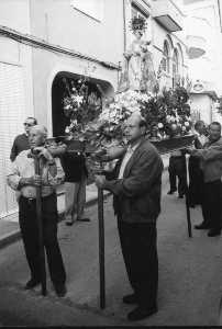 Auroros con la Virgen del Rosario, hacia 2001