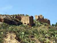 Restos del Castillo de las Paleras en Pliego 