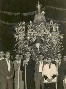 Procesin de la Virgen de la Salceda en los aos 40 [Torres Cotillas_Fiestas]