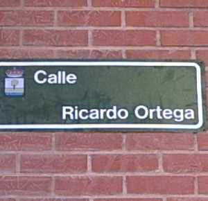 Calle en honor a Ricardo Ortega [Fuente �lamo_Ricardo Ortega]