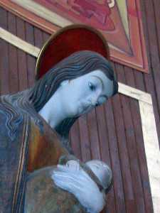 Detalle de la Virgen [Iglesia Ermita de la Purificacin o de la Candelaria de Barranda]