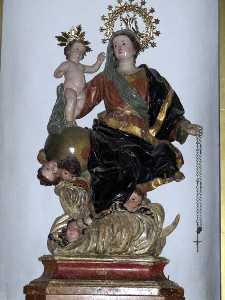 Imagen de la Virgen [Virgen de la Aurora de Aledo]